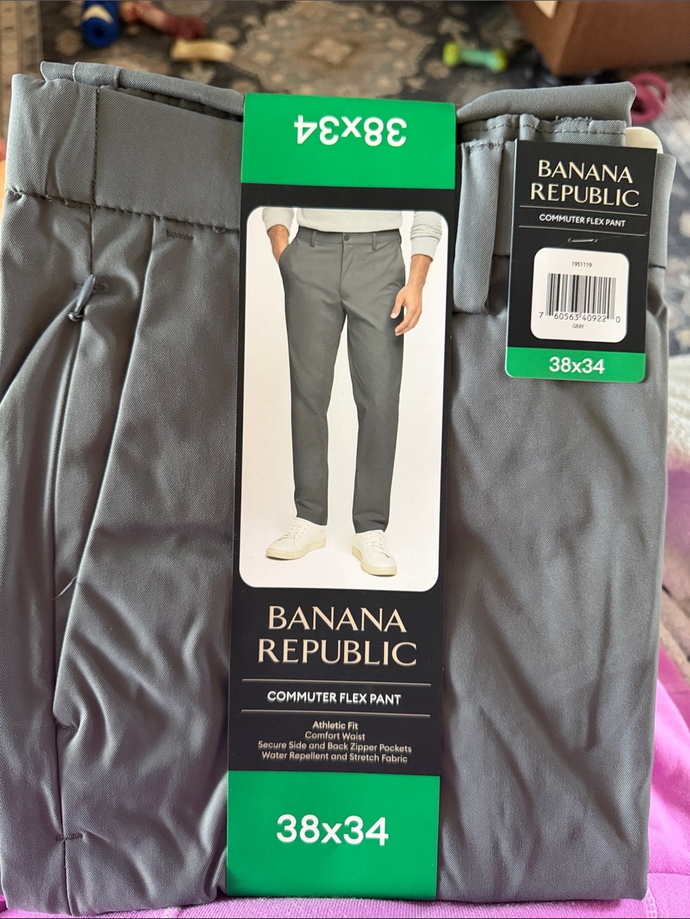 Banana Republic Gray Commuter Flex Chinos